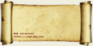 Aksentije Jaglikić vizit kartica